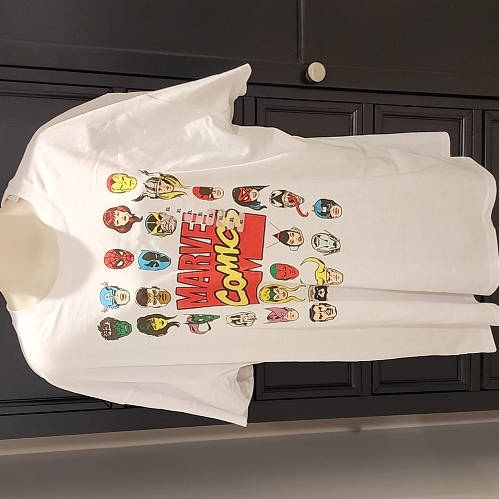 Men's Marvel Comic Character White  T-Shirt